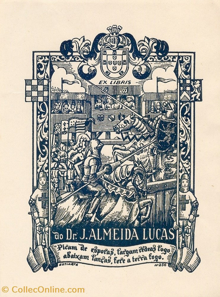 ALMEIDA LUCAS vieux papiers ex libris almeida lucas