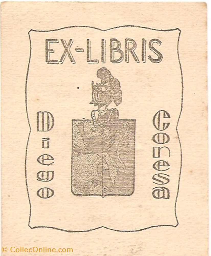 CONESA vieux papiers ex libris conesa
