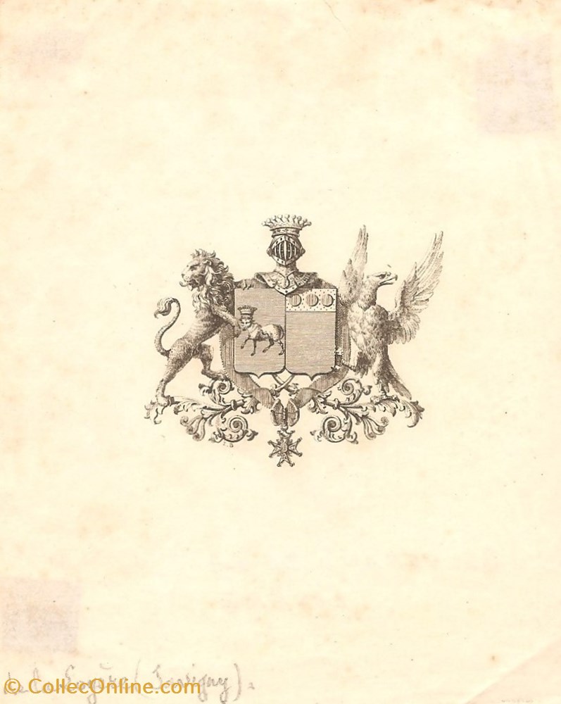 vieux papiers ex libris sans legende beuverand de la loyere