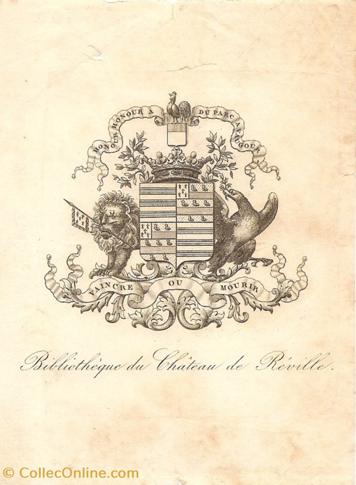 vieux papier ex libri reville