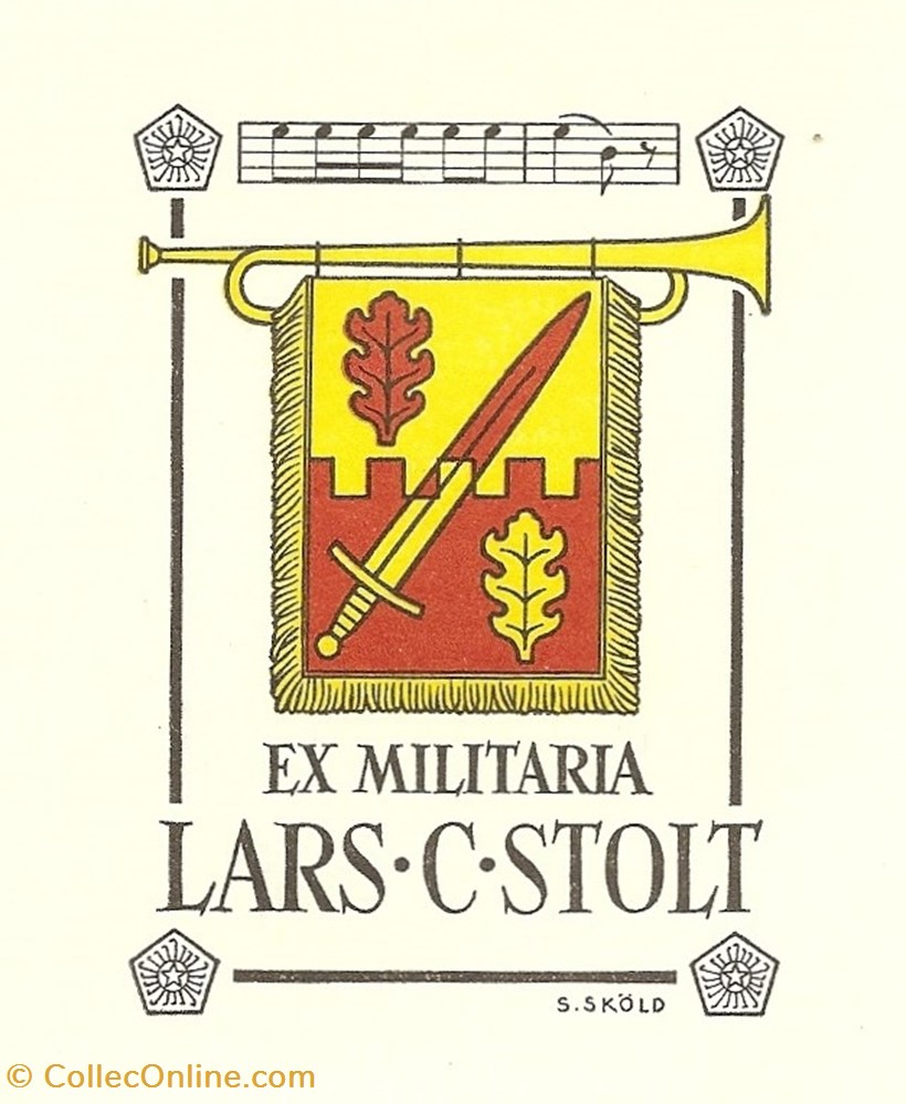 STOLT vieux papier ex libri stolt