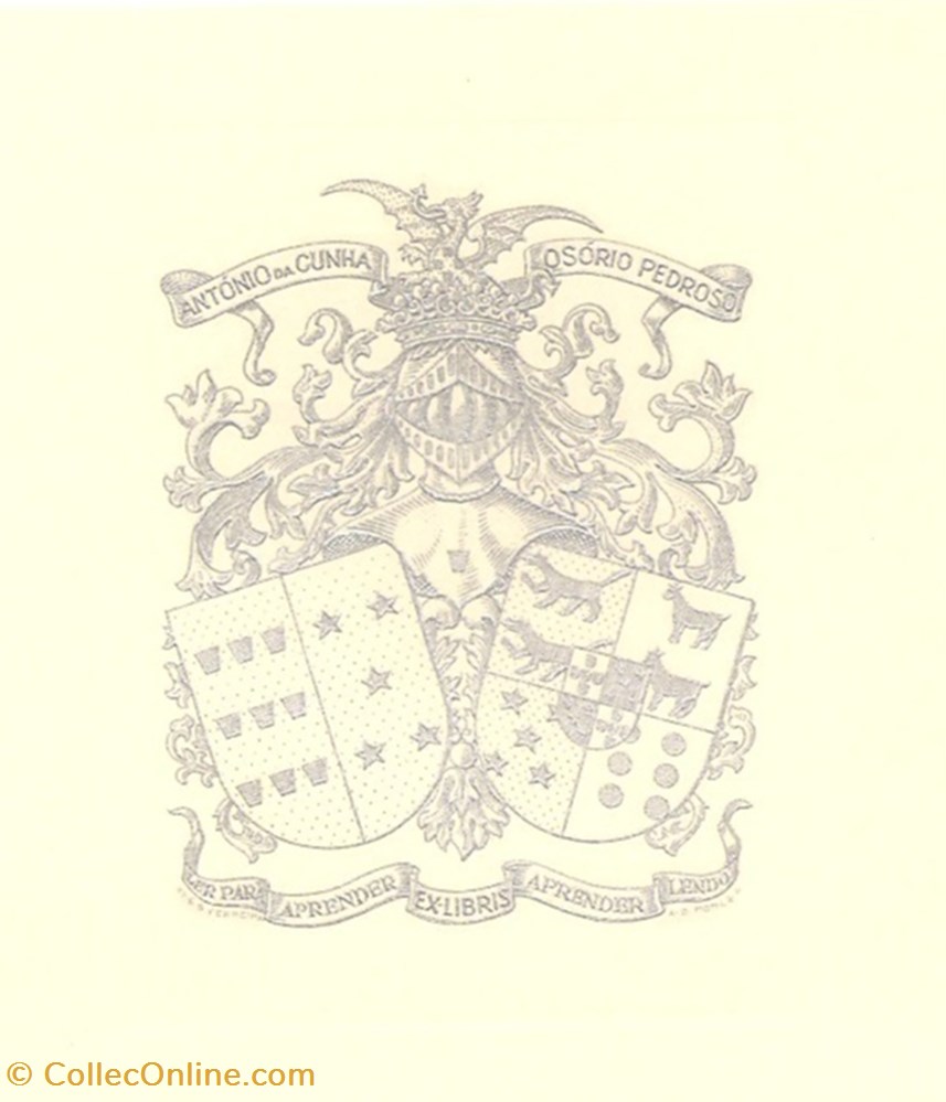 vieux papiers ex libris cunha osorio pedroso