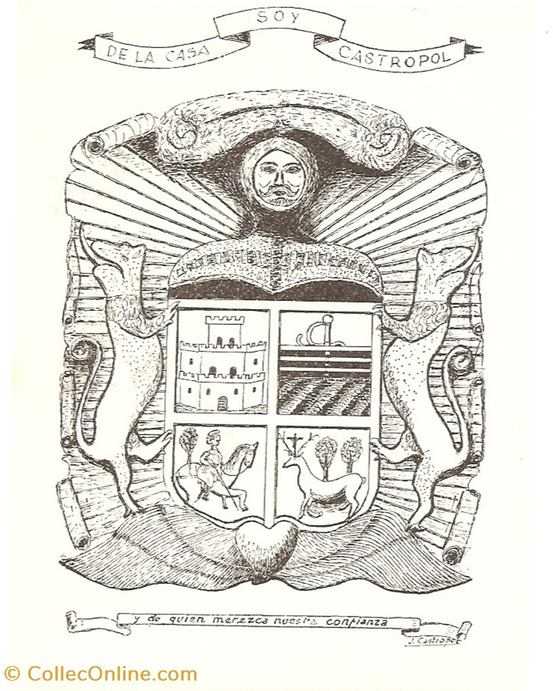 CASTROPOL vieux papiers ex libris castropol