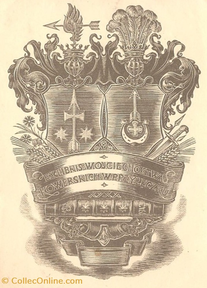 KOWERSKICH - PRZYLECZKU vieux papiers ex libris kowerskich przyleczku
