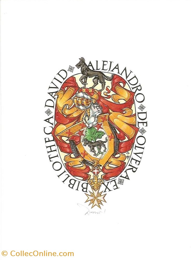 OLVERA vieux papier ex libri olvera
