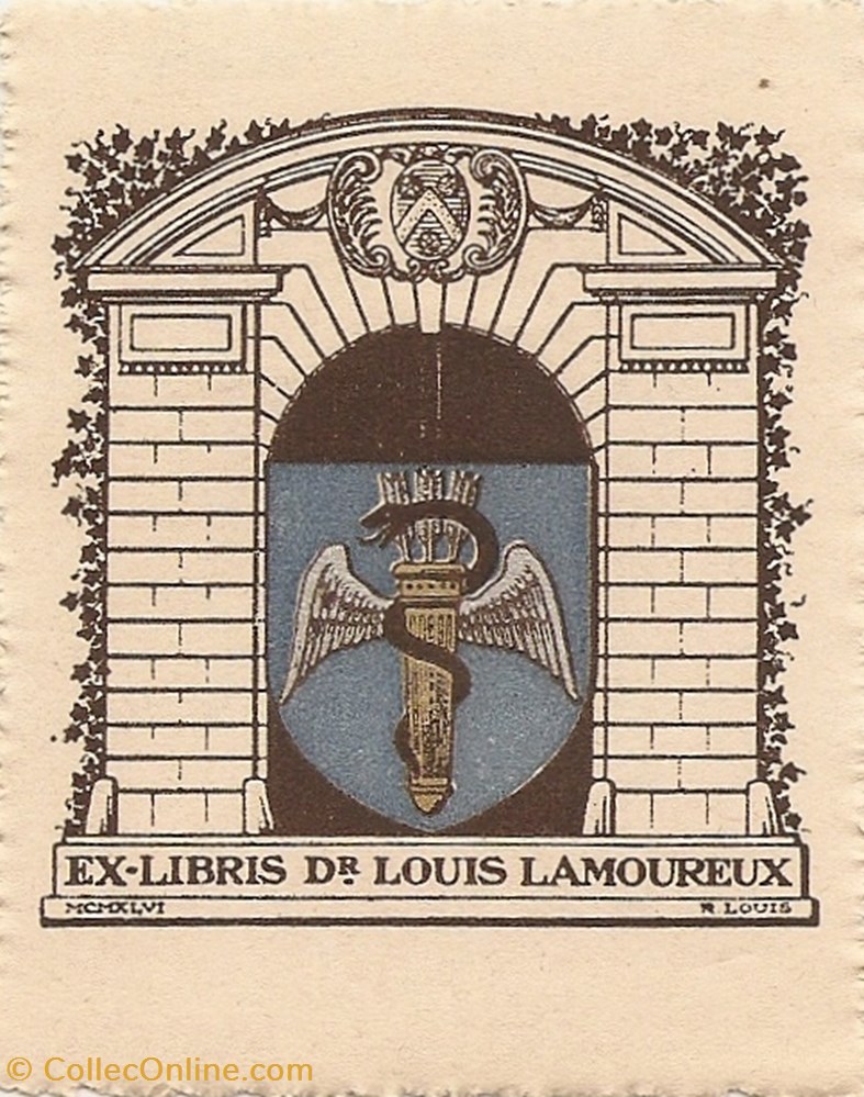 vieux papier ex libri lamoureux