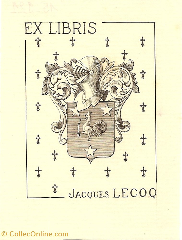 vieux papier ex libri lecoq