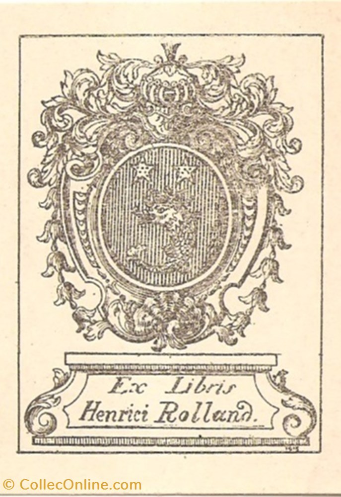 ROLLAND vieux papiers ex libris rolland