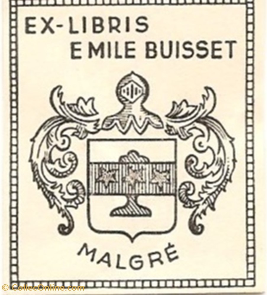 BUISSET vieux papiers ex libris buisset