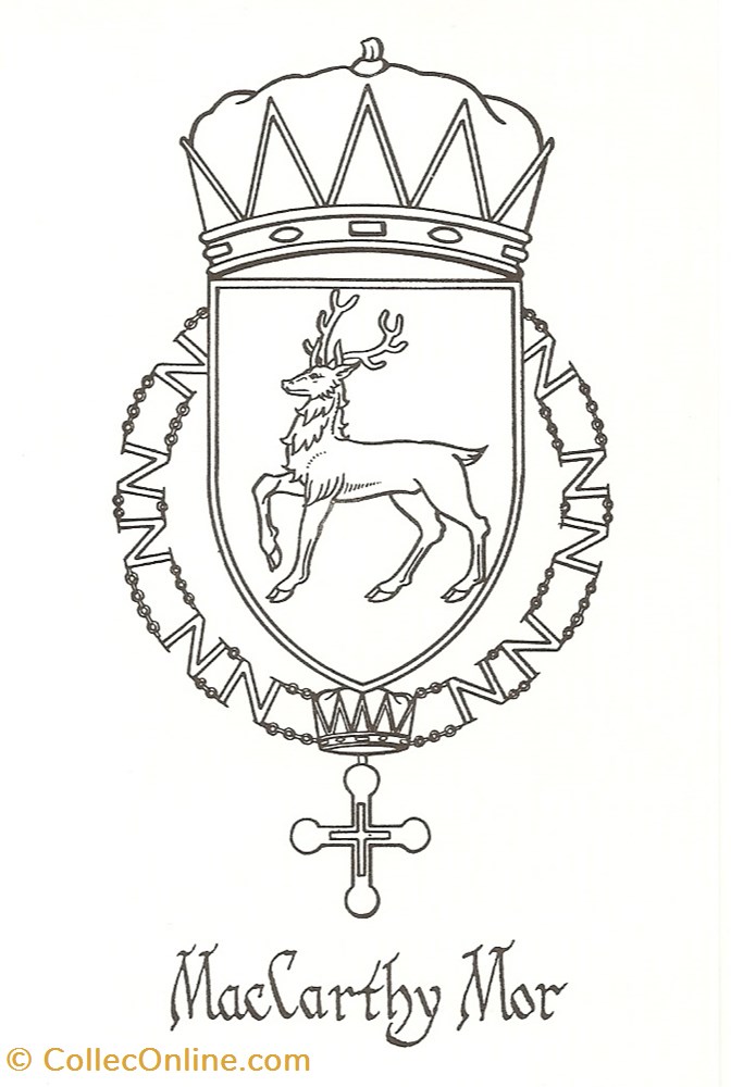 MACCARTHY MOR vieux papier ex libri maccarthy mor