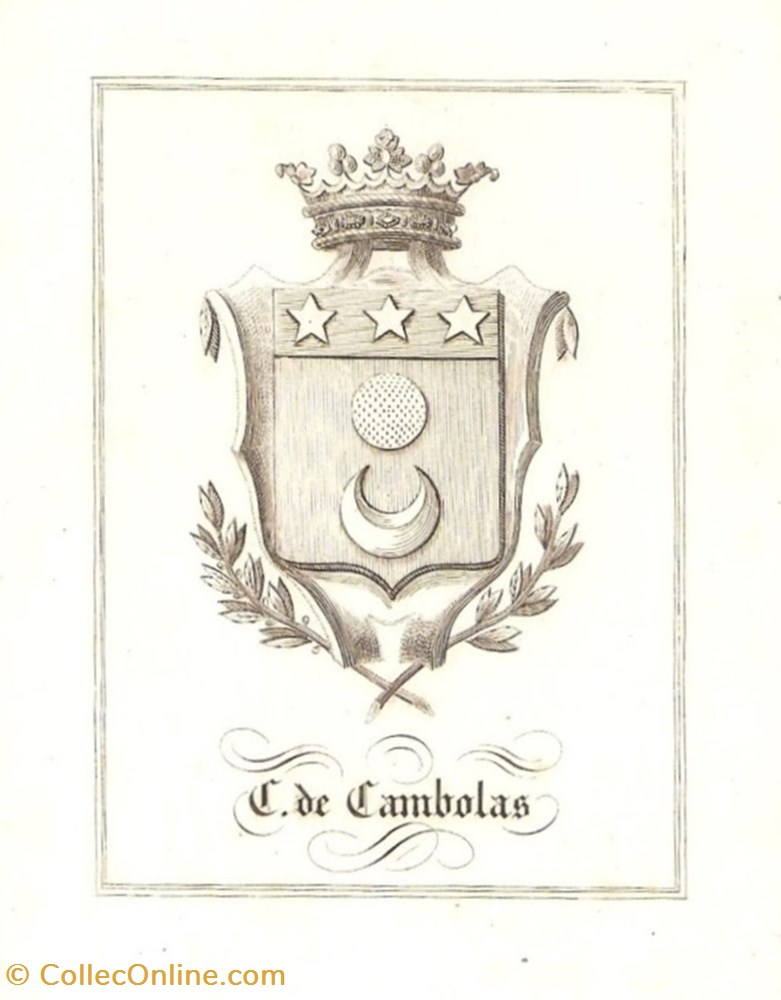 CAMBOLAS vieux papiers ex libris cambolas