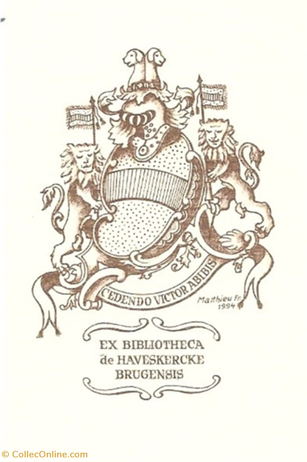 HAVESKERCKE vieux papiers ex libris haveskercke