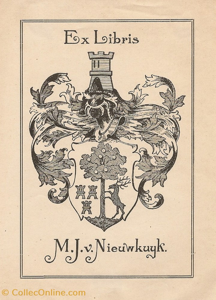 NIEUWKUYK vieux papier ex libri nieuwkuyk