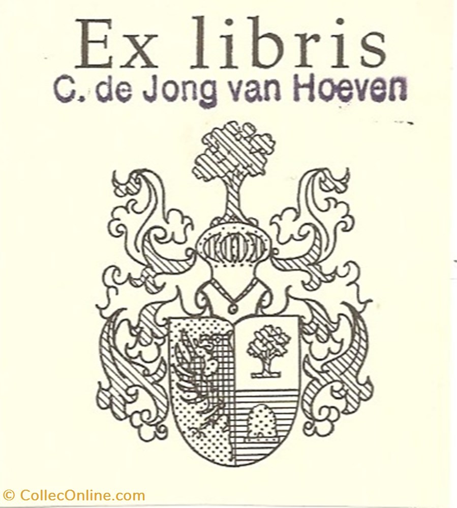 JONG van HOEVEN vieux papiers ex libris jong van hoeven