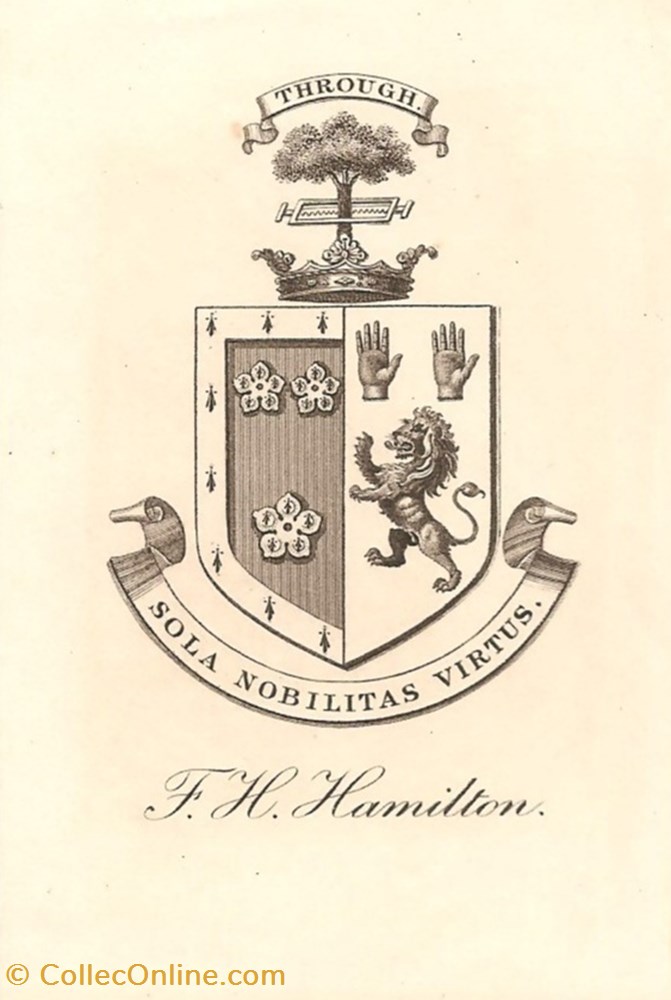 HAMILTON vieux papiers ex libris hamilton