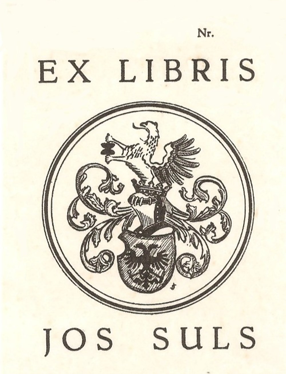 SULS documents anciens ex libris suls