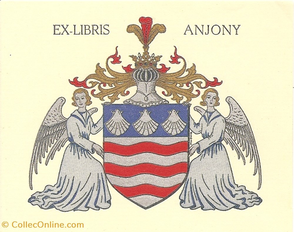 vieux papier ex libri anjony
