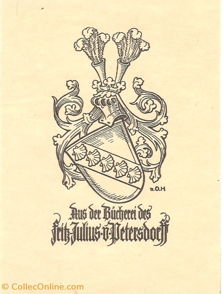 PETERSDORFF vieux papiers ex libris petersdorff