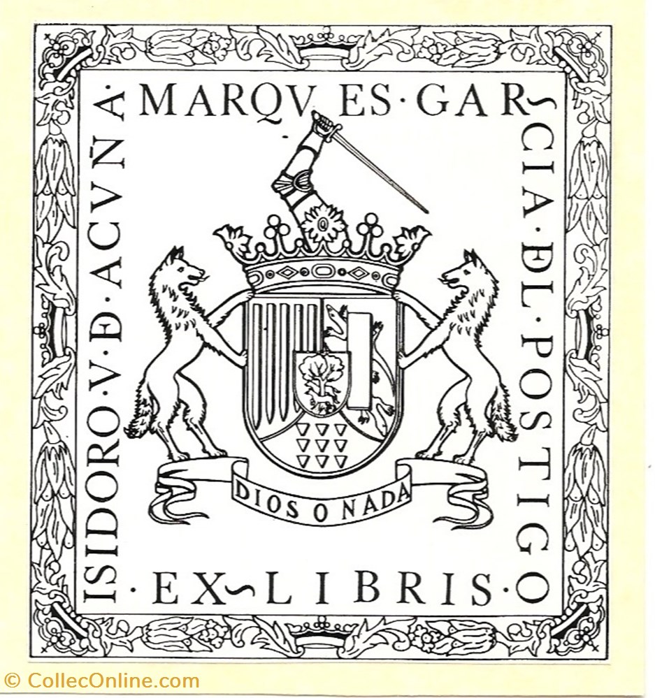 VAZQUEZ de ACUÑA vieux papiers ex libris vazquez de acuna