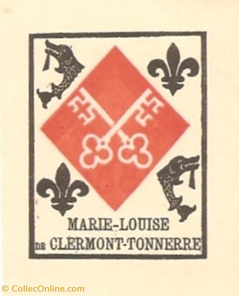CLERMONT-TONNERRE vieux papiers ex libris clermont tonnerre