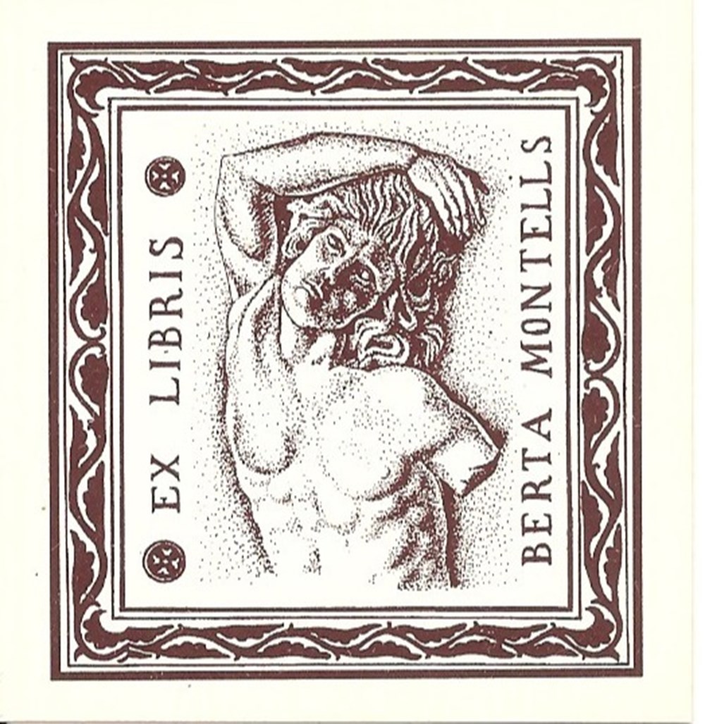 MONTELLS documents anciens ex libris montells