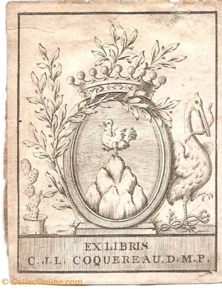 COQUEREAU vieux papiers ex libris coquereau