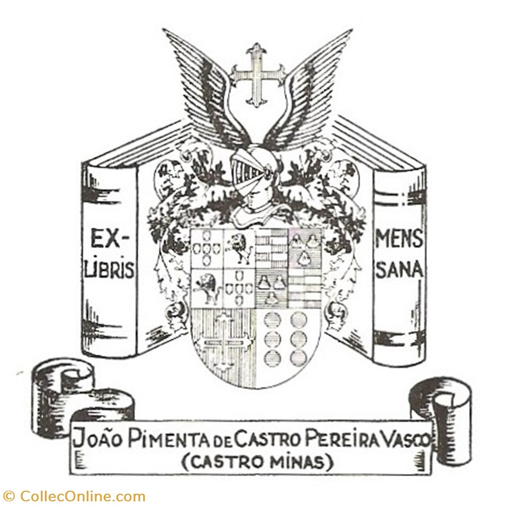 PEREIRA VASCO vieux papiers ex libris pereira vasco