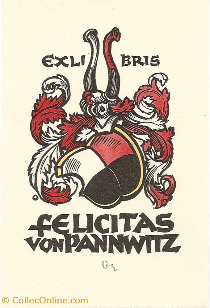 PANNWITZ vieux papier ex libri pannwitz