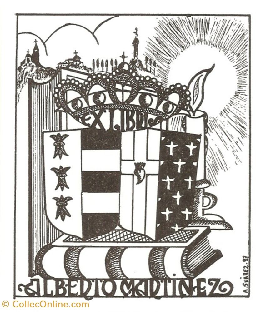 MARTINEZ vieux papiers ex libris martinez