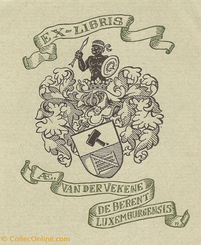 VEKENE de BERENT vieux papiers ex libris vekene de berent