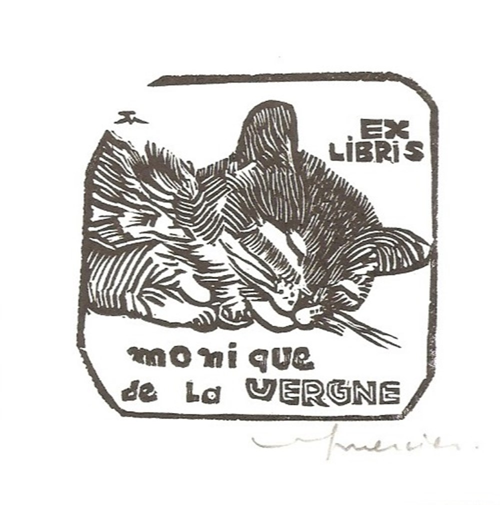 VERGNE documents anciens ex libris vergne