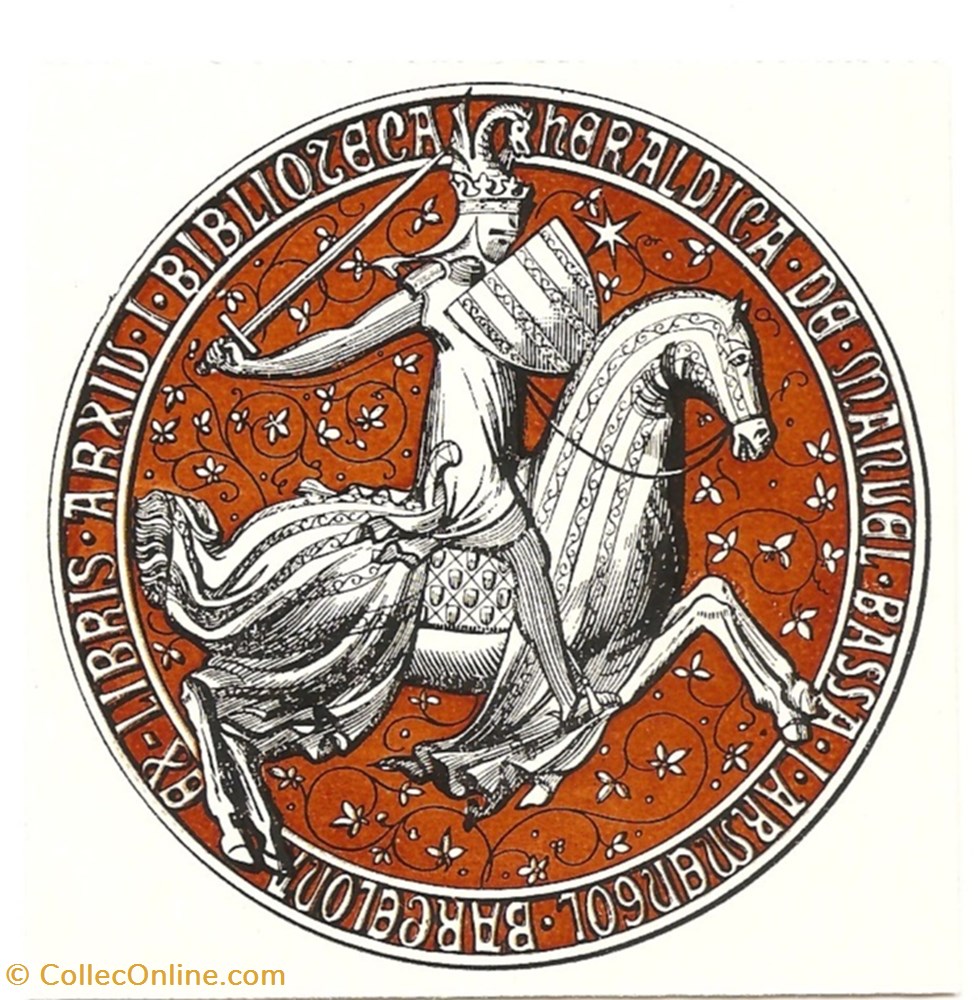 BASSA i ARMENGOL vieux papiers ex libris bassa i armengol