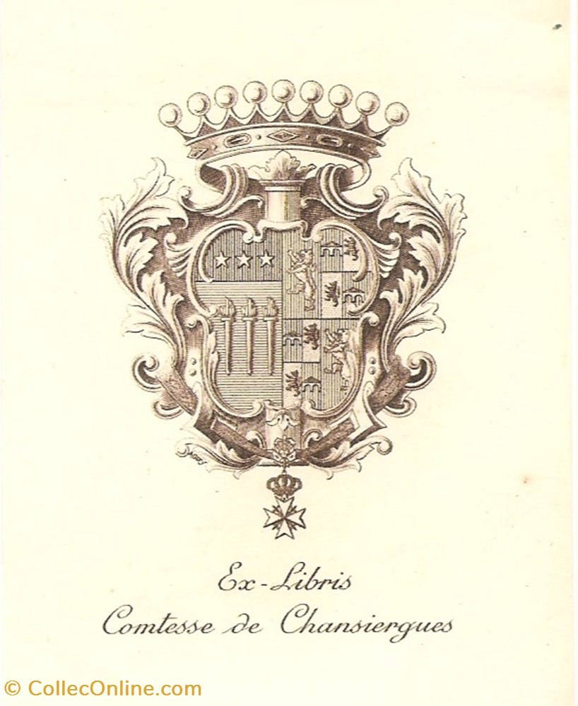 CHANSIERGUES vieux papiers ex libris chansiergues