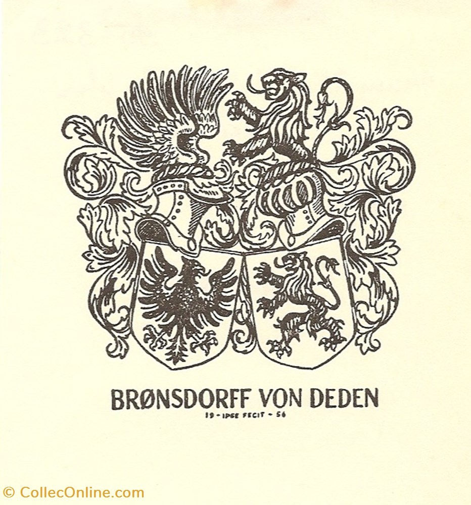 vieux papier ex libri bronsdorf von deden