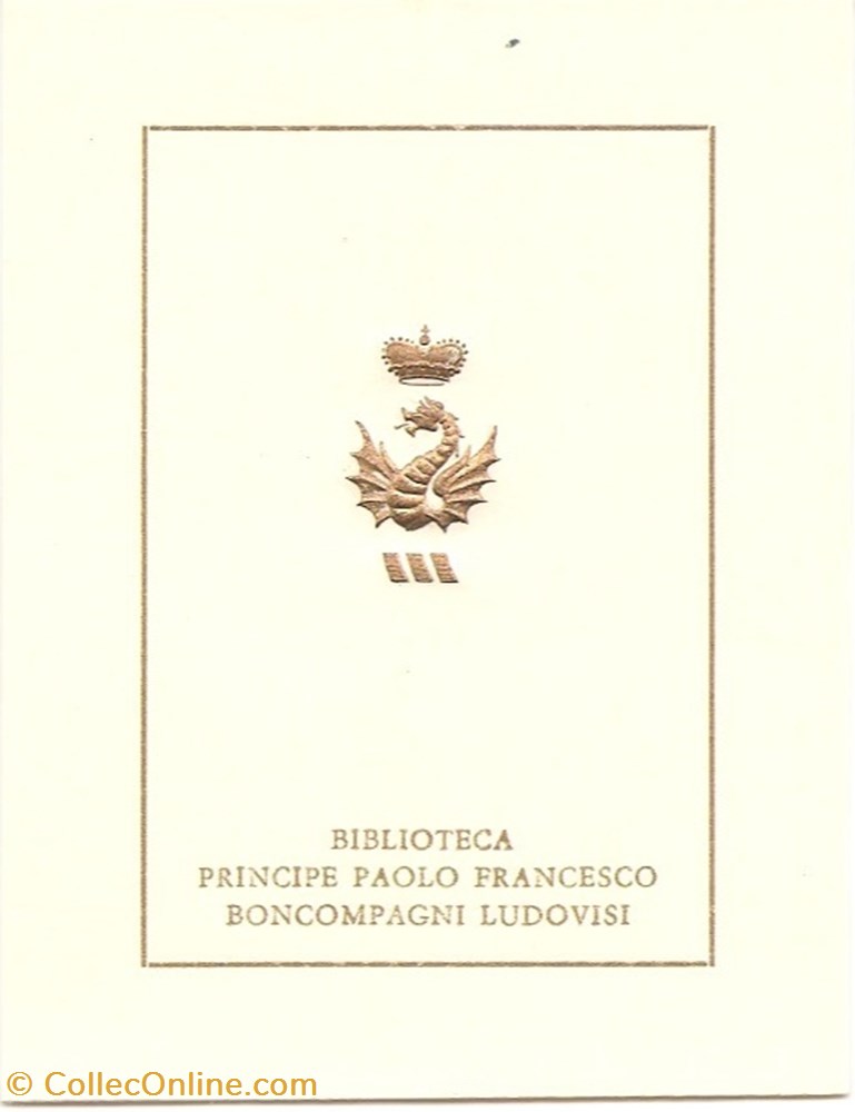 BONCOMPAGNI-LUDOVISI vieux papiers ex libris boncompagni ludovisi