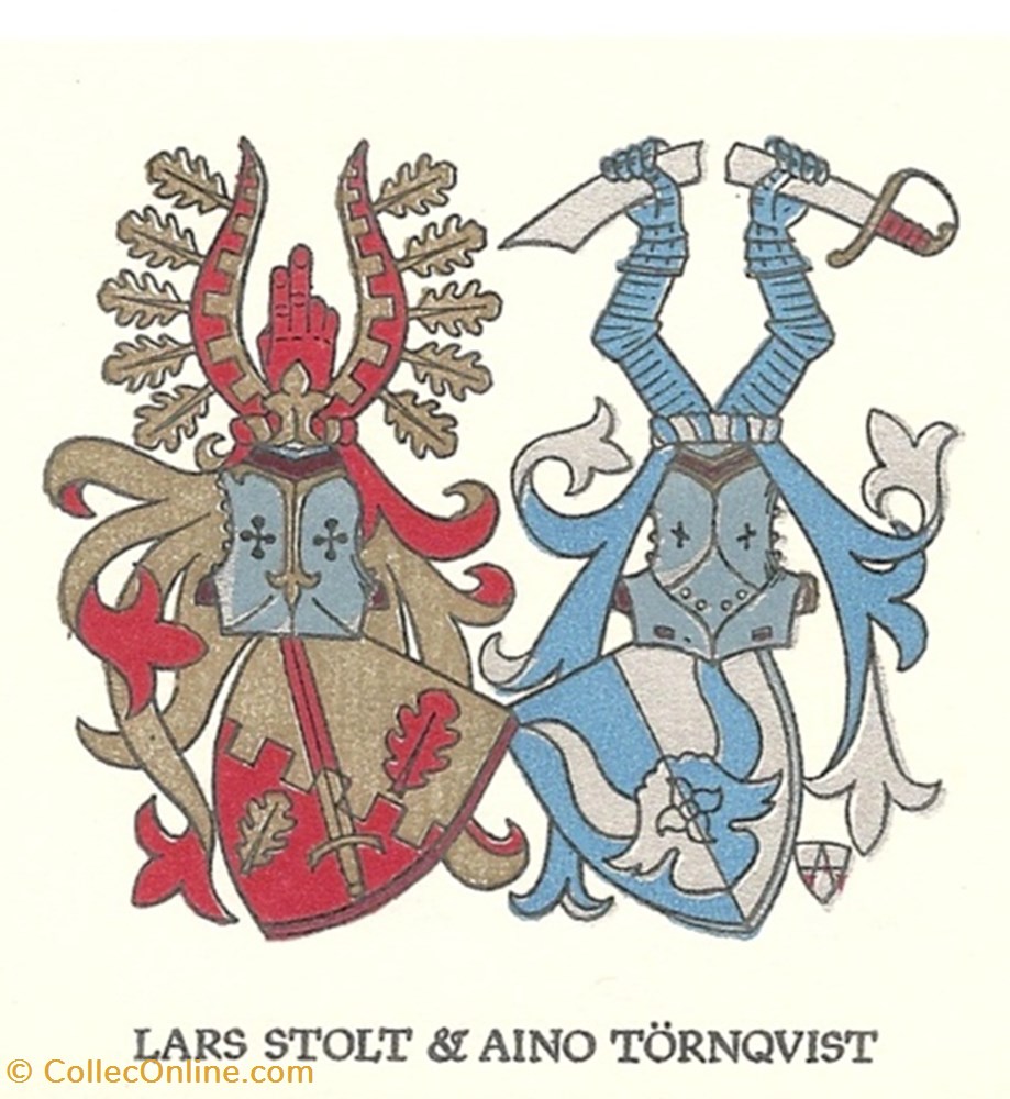 STOLT-TÖRNQUIST vieux papier ex libri stolt tornquist