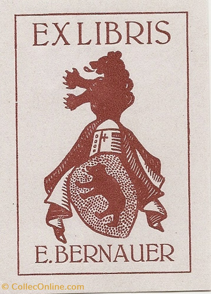 BERNAUER vieux papier ex libri bernauer