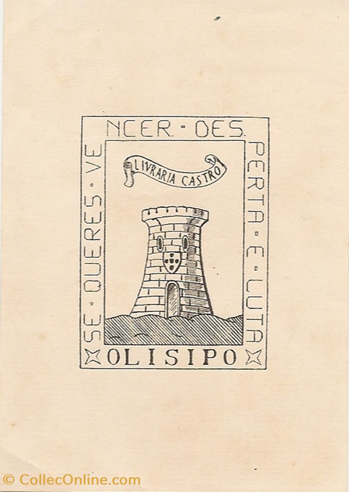 OLISIPO (Livraria Castro) vieux papier ex libri olisipo livraria castro