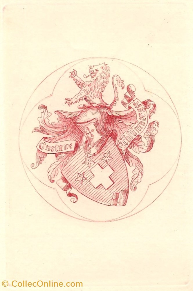 SCHLUMBERGER vieux papiers ex libris schlumberger