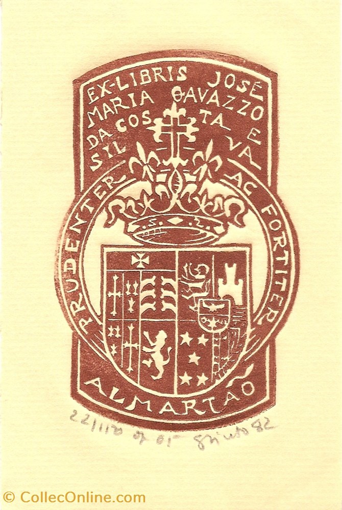 GAVAZZO vieux papier ex libri gavazzo
