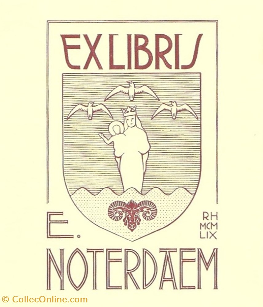 NOTERDAEM vieux papiers ex libris noterdaem