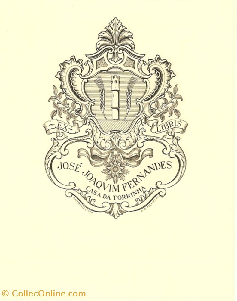 FERNANDES TORRINHA vieux papiers ex libris fernandes torrinha