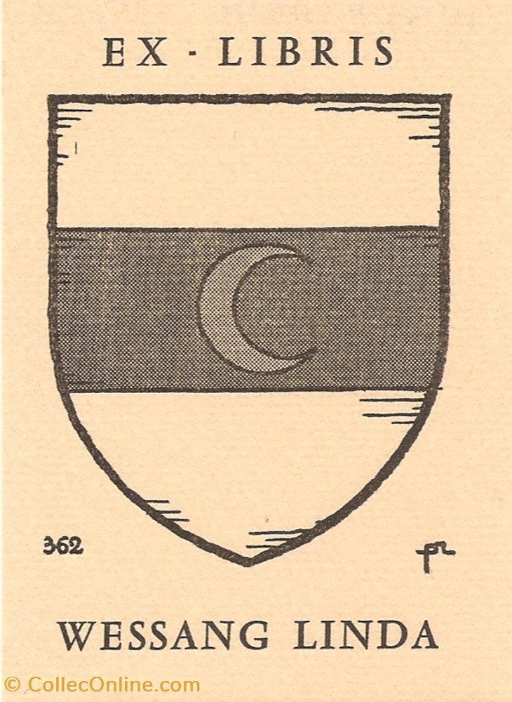 LINDA vieux papiers ex libris linda