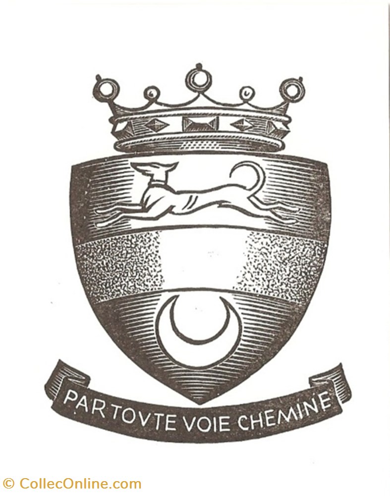 Sans légende (BAYLE des HERMENS) vieux papiers ex libris sans legende bayle des hermens
