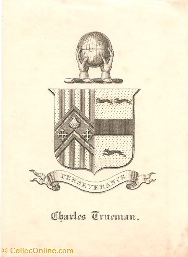 TRUEMAN vieux papiers ex libris trueman