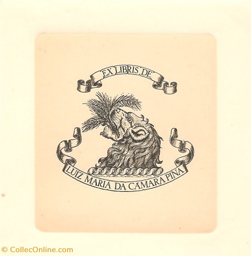 CAMARA PINA vieux papiers ex libris camara pina