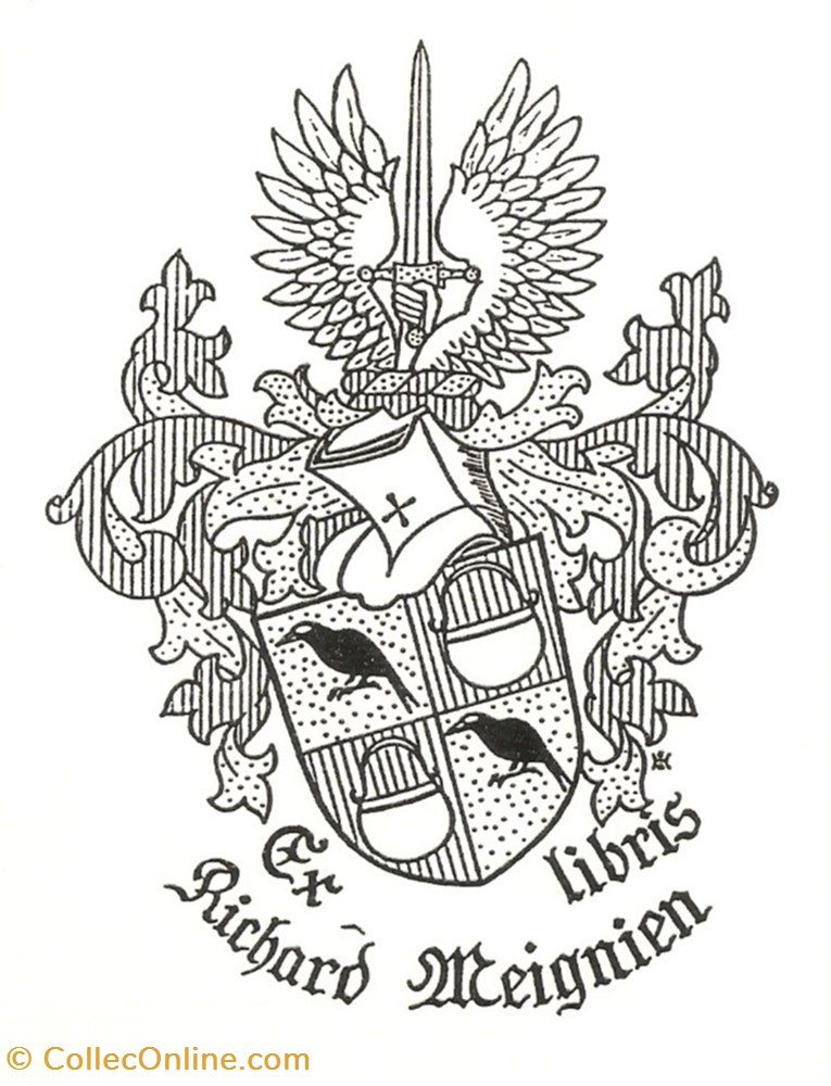 MEIGNIEN vieux papiers ex libris meignien