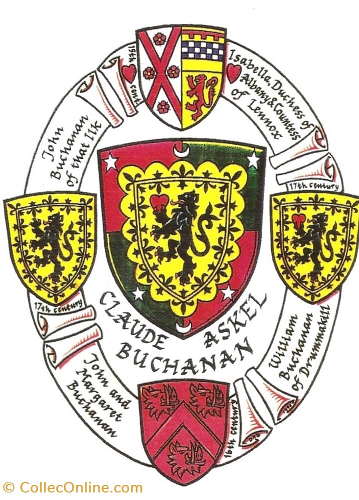 BUCHANAN vieux papiers ex libris buchanan