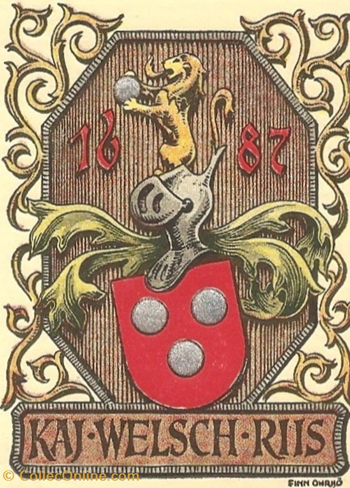 WELSCH-RIIS vieux papiers ex libris welsch riis