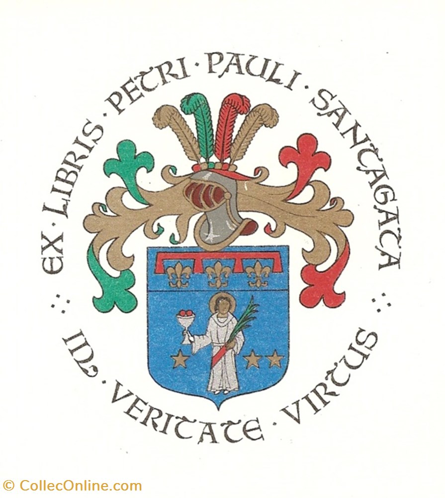 vieux papier ex libri santagata